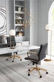 Sleek And Sassy Black And Gold Office Chair Scientist In 2020 Gold Office Chair Adjustable Office Chair Gold Office Decor