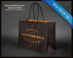 Free Black Shopping Bag Mock Up Psd File Bag Mockup Paper Bag Design Free Mockup