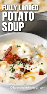 This Creamy Potato Soup Is Easy And Delicious To Prepare Made With Red Potatoes Crispy Bacon And Cheddar Cheese In 2020 Creamy Potato Soup Creamy Potato Potato Soup