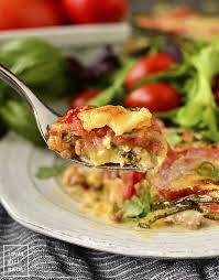 Zucchini Noodle Caprese Lasagna Low Carb Lasagna Recipe Recipe Zucchini Noodles Recipes Iowa Girl Eats