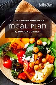 30 Day Mediterranean Diet Meal Plan 1 200 Calories Easy Mediterranean Diet Recipes Mediterranean Diet Meal Plan Healthy Meal Plans
