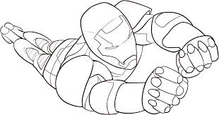 Iron Man Para Colorear
