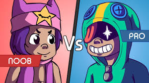 The original idea where i found it from. Leon Pro Vs Sandy Noob Brawl Stars Animation Youtube