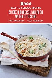 Chicken Fettuccine Alfredo With Broccoli Recipe Ragu Recipe Chicken Broccoli Alfredo Food Network Recipes Fettuccine Recipes