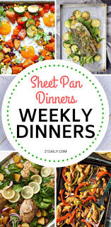 Weekly Dinner Meal Plan Week 50 Sheet Pan Dinners Dinner This Week Healthy Eating Snacks Dinner