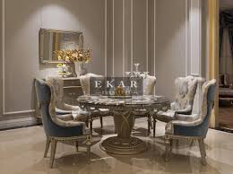 Ekar Furniture Round Marble Table Dining Table Luxury Furniture Dining Room Furniture Sets Contemporary Dining Room Furniture Dining Room Furniture Design