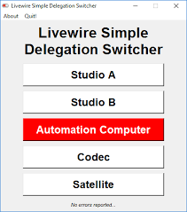 Livewire Simple Delegation Switcher Free Software For Radio Broadcasters