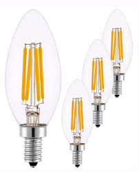 Sleeklighting 3 5 Watt E12 Led Filament Candelabra Light Bulb Dimmable 35w Incandescent Replacement Warm White 2700k Chandelie Candelabra Light Light Bulb Bulb