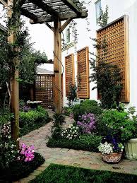 22 Beautiful Garden Design Ideas Wooden Pergolas And Gazebos Improving Backyard Designs Backyard Landscaping Backyard Pergola Wall Mounted Trellis