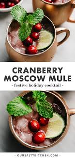 Cranberry Moscow Mule Recipe Winter Cocktails Recipes Cranberry Moscow Mule Cranberry Moscow Mule Recipe