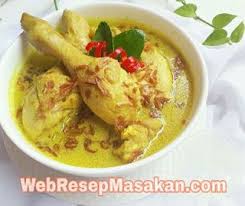 Opor Ayam Kuning Resep Memasak Resep Masakan