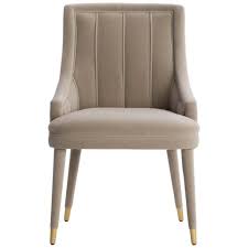 Set Of 4 Beige Cordoba Dining Chair With Brushed Brass Tips In 2020 Fabric Dining Chairs Dining Chairs Pink Dining Chairs