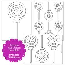 Printable Swirl Lollipop Template Lollipop Craft Swirl Lollipops Candy Themed Party
