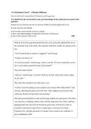 Eduqas A Christmas Carol Mock Question Christmas Carol Christmas Carol Quotes Gcse A Christmas Carol Revision