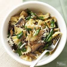 Farfalle With Mushrooms And Spinach Recipe Recipes Food Healthy Dinner