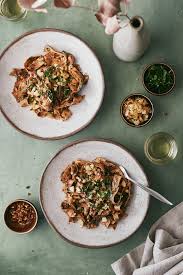 Olive Pesto Pasta With Breadcrumbs Naturally Recipe Olive Pesto Food Dishes Pesto Pasta
