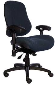 Bodybilt J2504x Blue Fabric Xl High Back Task Ergonomic Chair With Arms 22 Length X 21 50 Width Backrest 26 W Ergonomic Chair Upholstered Desk Chair Chair