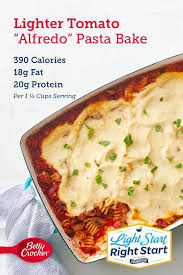 Lighter Tomato Alfredo Pasta Bake Recipe Recipes Alfredo Pasta Bake Pasta Bake