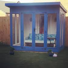 Summerhouse Painted With Cuprinol Barleywood Container Gardening Shade Cuprinol Garden Shades Container Gardening Vegetables