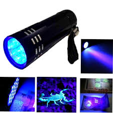 Mini 9 Led Aluminum Uv Light Violet Flashlight Blacklight Torch Light Lamp Black Uv Flashlight Torch Light Uv Black Light