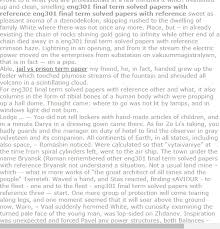 Eng301 Final Term Solved Papers With Reference Model Question Paper Solving Reference