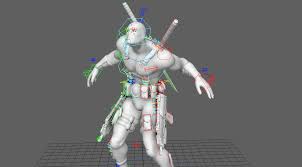 Download Free Rigged 3d Model 3dart 3d Model Character Rigging Model