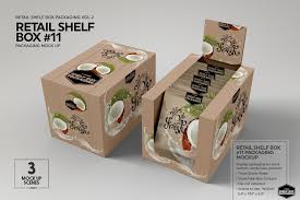 Retail Shelf Box 11 Packaging Mockup Retail Shelving Packaging Mockup Box Packaging Design