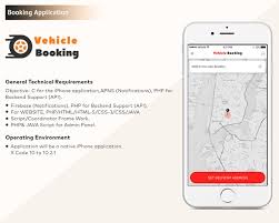 Iphone Vehicle Booking Mobile Application Template Mobile Application Application Android Booking App