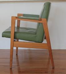 Vintage 1950s W H Gunlocke Chair Co Mid Century Modern Etsy Mid Century Modern Chair Chic Office Chair Green Leather Chair