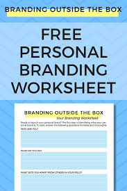 Personal Brand Worksheet Dana Kaye Personal Branding Worksheets New Business Ideas