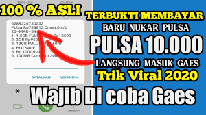 Tahun 2020 ini operator telkomsel sedang menaikkan beberapa tarif dari sms, nelpon dan paketan internetnya karena jika ingin mengisi pulsa tinggal disini sendiri melalui hp. Cara Mendapatkan Pulsa Gratis Cuma 1 Menit Dapat Pulsa Rp 700 000 Trik Viral Terbaru 2020 Youtube