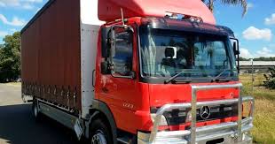Mercedes Benz Atego 1228 Turbo Curtainside Truck Australia Mercedes Benz Benz Trucks
