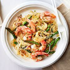 Chilled Lime Rice Noodles With Shrimp And Asparagus Recipe Shrimp And Asparagus Lime Rice Rice Noodles
