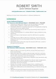 Junior Software Developer Resume Luxury Junior Software Engineer Resume Samples