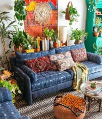 Put The Tapestry You Have On The Wall By Vanity Get Rid Of That Table Bohemian Living Rooms Bohemian Style Living Room Hippie House