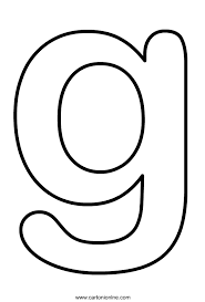 Letra G Para Colorear