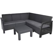 Keter Outdoor Furniture Corner Lounge Set Corfu Corner Sofa Set Garden Table And Chairs Parsons Dining Chairs
