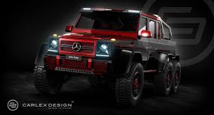 Carlex Design Recently Revealed Its Gallery Full Of Vehicle Renders Which Included The Mercedes G63 Amg 6x6 Covered In Black A Mercedes G63 Mercedes G G63 Amg