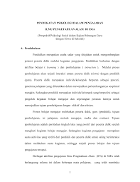 Pdf Pendekatan Psikologi Dalam Pengajaran Ilmu Pengetahuan Alam Di Sma Perspektif Psikologi Sosial Dalam Kajian Hubungan Guru Dengan Siswa Di Sekolah