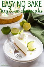 Easy No Bake Key Lime Cheesecake Recipe Lime Cheesecake Key Lime Cheesecake Baked Cheesecake Recipe