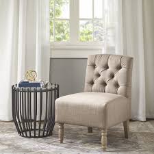 Home Essence Alyssa Tufted Upholstered Armless Accent Chair Walmart Com Furniture Armless Chair Accent Chairs