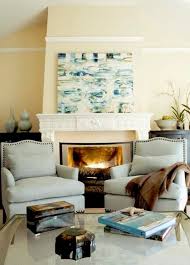20 Cozy Set Up 2 Chairs In Front Of A Fireplace The Beautiful Elements Blue And Yellow Living Room Yellow Living Room Living Room Chairs