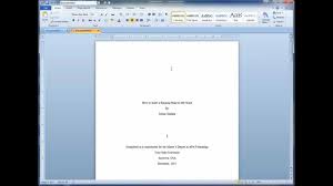 Excellent Video That Shows How To Easily Add A Running Header To Your Paper S Title Page And A Different Header On Remaining Pages H Apa Style Apa Title Page