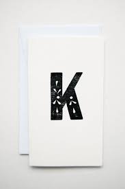 Eyelet Caps Set Of 5 Monogram Notecards By Inhauspress On Etsy Print Christmas Card Lettering Design Inspirational Cards