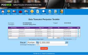Aplikasi Kasir Penjualan Barang Berbasis Web Php Mobista Mobista