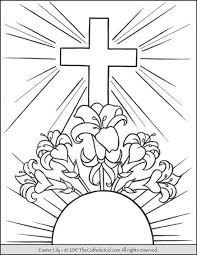 Easter Lily Coloring Page Easter Coloring Pages Cross Coloring Page Easter Coloring Sheets