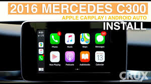 How To Install Carplay Android Auto On A 2015 2020 Mercedes C Class Youtube