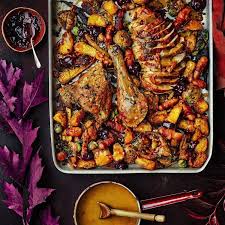 One Tray Christmas Dinner Olive Christmas Food Dinner Christmas Dinner For A Crowd Dinner