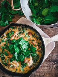 Poulet A La Creme Tomates Sechees Epinards Miss Maggie S Kitchen Recette Epinards Frais Recette Avec Tomates Sechees Poulet Epinards
