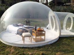 Tienda De Campana Transparente Con Forma De Burbuja Para Dormir Bajo Las Estrellas Cultura Inquieta Tente Gonflable Chambre Bulle Tente Maison
